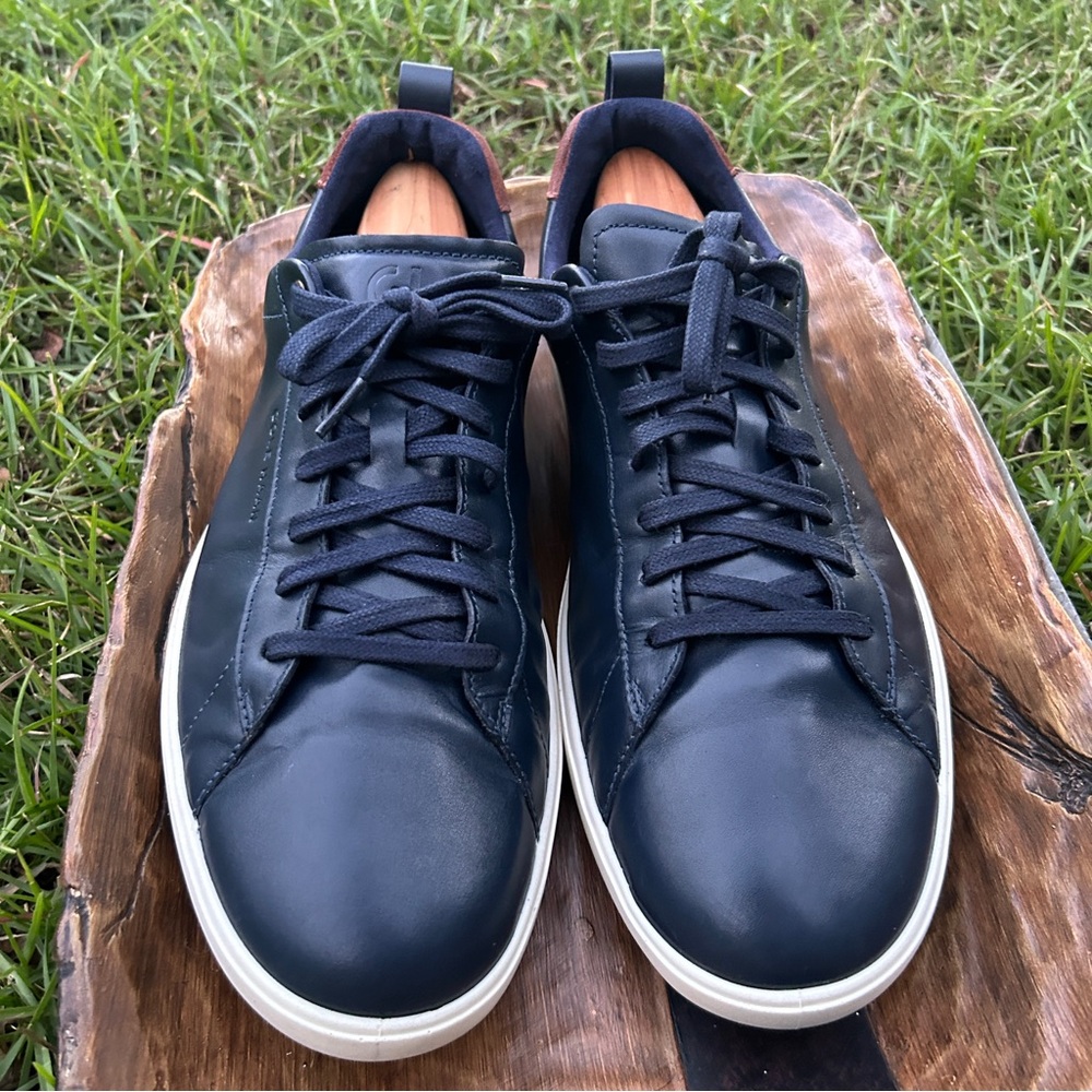 Cole Haan Grand Navy Leather Sneaker sz 12